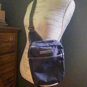 Old Navy Navy Blue nylon crossbody camera bag